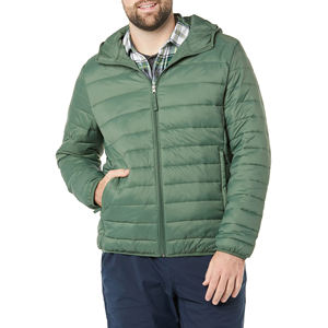 Doudounes pour hommes personnalisés vêtements d'hiver manteaux avec capuche chaude grande taille toile tissu imperméable caractéristique Vintage Logo décorations - Product Image 3