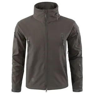 Fabricant de vêtements personnalisé Veste softshell d'extérieur respirante et imperméable d'automne pour hommes - Product Image 4