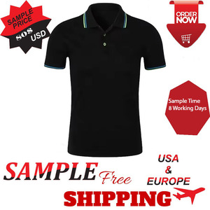 Terzo เสื้อโปโลผู้ชายกีฬาผ้าฝ้าย100% แห้งเร็วลำลองสีพื้นแขนสั้นดีไซน์ใหม่260กรัม - Product Image 4