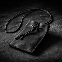 Pendentif de mode vintage personnalisé en cuir véritable PU bijoux enveloppe collier en gros