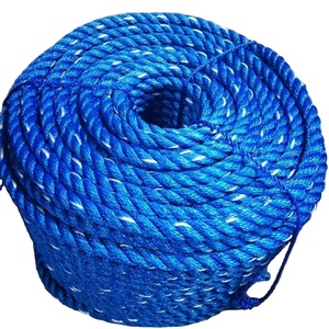 Inde usine Top corde de pêche 16mm 18mm 660 mètres pp corde danline pour la marine et la pêche bleu avec brin blanc pour le marché philippin