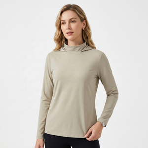Men's <b>Lined</b> Spring Plain Dyed <b>Fleece</b> Knitted Hooded Long Sleeve <b>Sweatshirt</b> Regular Fit Casual Beige Quick Dry - Product Image 5