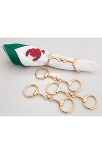 Anneau de serviette en forme de mors de cheval en argent de luxe, porte-serviettes en acier inoxydable pour les événements de style campagnard, décoration de table vintage - Product Image 5