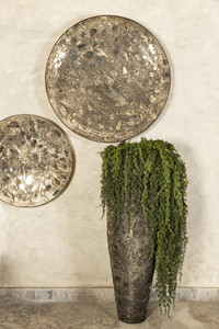 Panel de pared de estilo moderno redondeado, hierro, hogar, sala de estar, dormitorio, para decoración de boda, escultura, decoración de pared, arte de alta calidad - Product Image 4