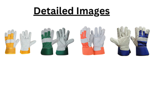 2023 nouvelle usine Offre Spéciale gréeur gants main protection en cuir fendu gants de travail de sécurité pour l'application de soudage échantillon gratuit - Product Image 3