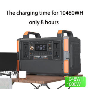 نظام طاقة شمسية محمول بقدرة 1000 واط للمنازل خارج الشبكة، مجموعة كاملة متكاملة مع محطة طاقة شمسية متكاملة وبطارية ليثيوم فوسفات الحديد - Product Image 1