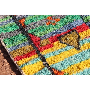 Tapis abstraits tribaux Boho Kilim faits à la main pour adolescent pour chambre salon chevet couloir-Rectangle carré Kilim disponible - Product Image 4