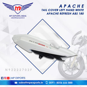 Cache-queue gauche blanc Apache ABS 180 de qualité authentique pour TVS RTR 2W – Pièces détachées disponibles à la vente à un prix très abordable - Product Image 2