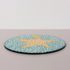 Produit chaud rond en rotin écologique forme personnalisée tapis et tampons plat jetable moderne de luxe assiette de service pour les fêtes - Product Image 3