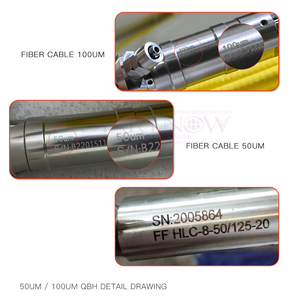 Le câble de sortie de fibre de câble QHB d'origine et non d'origine Uesd One IPG 50/125um 20m 100/200um - Product Image 4
