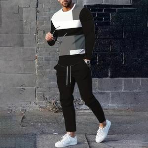 Conjunto Deportivo de 2 Piezas para Hombre, Sudadera Térmica Formal de Forro Polar de 400GSM con Mangas Largas y Pantalones con Cordón, Estampado de Camuflaje - Product Image 2