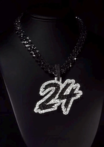 Colgante personalizado con número estilo Iced Out, plata de ley 925, estilo hip hop con diamante moissanita, colgante de lujo brillante. - Product Image 4