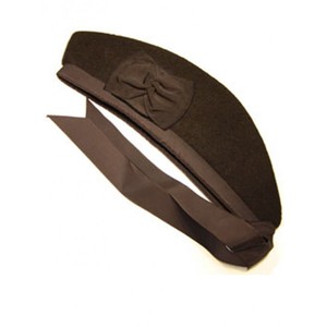 Los diseñadores OEM mantienen el sombrero Glengarry elegante de alta calidad con la cinta de satén y los sombreros del detalle de la insignia - Product Image 1