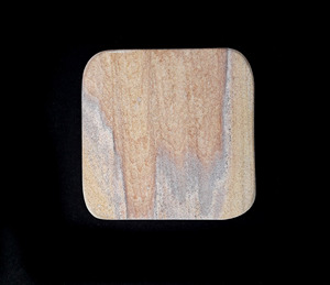 Ensemble de dessous-de-verre décoratifs pour table à thé et à café, en marbre gris naturel CSW-1606, forme octogonale, écologique, de qualité supérieure, émaillé - Product Image 3