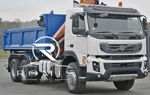 Autocarro Ribaltabile FMX 450 del 2012 con Gru Atlas 6x4, Braccio Idraulico, Carrozzeria Blu, Cabina Bianca, Altezza di Sollevamento 5m, Momento di Sollevamento 172.3E - Product Image 4