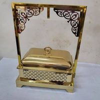 Matériel de restauration et hôtellerie : Réchauds de buffet en acier inoxydable argenté, écologiques, taille personnalisable, acceptant les commandes Tayyab