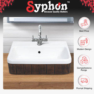 Nuevo modelo de lavabo de mesa de cerámica de alta calidad, lavabo de baño de diseño elegante de un fabricante de confianza con logotipo personalizado - Product Image 2