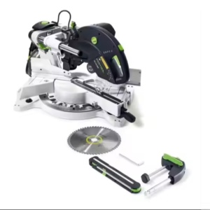 Sierra ingletadora deslizante Festools KS 120 de doble compuesto de alta calidad con salida de la T-LOC - Product Image 1