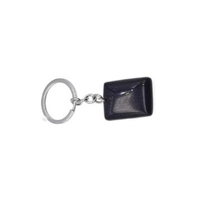 Llavero de cristal de alta calidad, llavero rectangular de piedra dorada azul, llavero de piedra natural, regalos para mujeres, mayorista de llaveros - Product Image 3