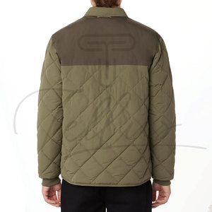 Chaqueta Acolchada de Invierno Formal de Lona con Logotipo Personalizado de Alta Calidad al por Mayor para Hombre con Nuevo Diseño - Product Image 4