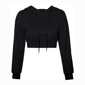 Nouveaux ensembles automne 2026 pour femmes, crop top en molleton 100 % coton avec logo personnalisé imprimé, service OEM disponible - Product Image 1