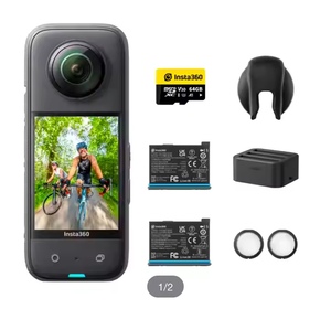 VENTES FANTASTIQUES NOUVELLE Insta 360 X3 Caméra d'action 5.7K Vidéo 10M Étanche FlowState Stabilisation Insta 360 ONE X 3 Sport - Product Image 1