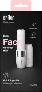 Braun Face FS1000 Mini depilatoria femenina, depilación facial eléctrica, rápida y fácil, bigote, barbilla - Product Image 6