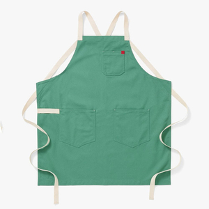 Tablier de jambe fendu de jardin de cuisine de travail anti-poussière durable recyclable réglable en toile - Product Image 4