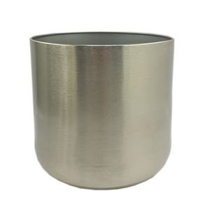 Decoración de mesa para sala de estar, florero de diseñador de Metal Chapado en plata, florero para decoración de suelo y pared - Product Image 4