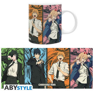 Taza de Cerámica Hecha a Mano de 400 ml con Diseño de Chainsaw Man para Cazadores de Demonios, Apta para Microondas y Lavavajillas, de Alta Calidad con Tapa - Product Image 4
