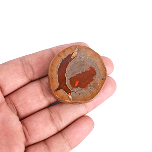 Ópalo de fuego mexicano 41x39mm piedras preciosas naturales 100CTS piedras preciosas sueltas para hacer joyas collar pendiente anillo pulsera colgante - Product Image 4