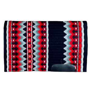 Western Navajo Show <b>Pad</b> Hand-woven Wool Saddle Blanket Traditional Tribal Design Customizable Durable Lightweight High Quality - Product Image 1