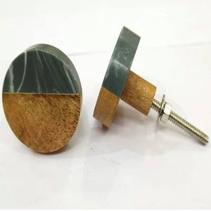 Boutons de tiroir et de porte en résine, bois et laiton, personnalisables en couleur et en design, pour cuisine et hôtel - Vente flash - Product Image 5