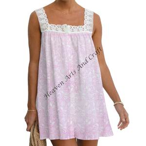 Vestido de Verano 2026, Nuevo Estilo de Moda para Mujer, Vestido sin Mangas con Estampado Floral, Elegante, Holgado, Informal, Vestido Tipo Camiseta para el Día a Día - Product Image 5