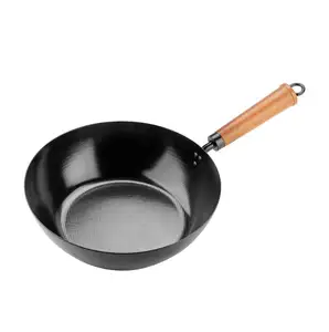 Taiwan Made Cookware Carbon Steel Non-stick 12'' Chinese Wok