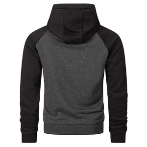 Sweats à capuche pour hommes Pullover Fleece Lined Athletic Casual Lightweight Workout High Collar Sweatshirts avec poches kangourou - Product Image 2