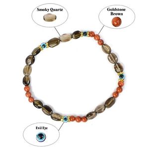 Tobillera de Piedra Natural con Cristales Curativos para Mujeres y Niñas, Diseño Religioso y Positivo para Uso Diario, Múltiples Diseños Variados - Product Image 5