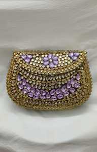 Sac de soirée en mosaïque métallique sur mesure, accents artistiques en carreaux, grande capacité, fermeture à bouton, imperméable, accessoire de mode moderne - Product Image 4