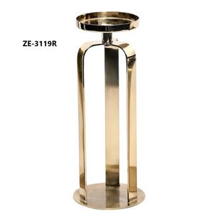 ผู้ถือเทียนโลหะเคลือบทองแกะสลักโดยนักออกแบบโคมไฟและเหยือกที่ทันสมัยสำหรับงานเลี้ยงโดย Zahid อินเดียส่งออก - Product Image 5