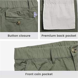 กางเกงขาสั้นลำลองผู้ชายขายส่ง สไตล์ใหม่ กางเกงวิ่งออกกำลังกายผูกเชือก กางเกงขาสั้นเปล่าๆ ใส่เล่นกีฬา วิ่ง ออกกำลังกาย ชุดฤดูร้อน - Product Image 5