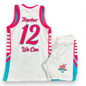 Venta al por mayor sublimación personalizada Bsci Plus tamaño transpirable secado rápido 100% poliéster uniforme de baloncesto Unisex - Product Image 4
