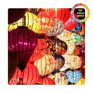 Linterna de seda de Hoi An Viet Nam | Varios tamaños, formas y colores | Fácil Instalación y Marco plegable - Product Image 2