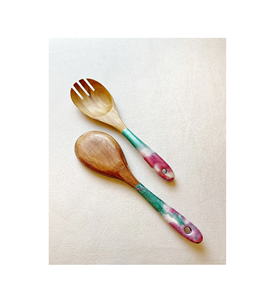 Mirror Polished <b>Wood</b> & Resin Spoon with Long Handle 10ml Capacity for Desserts and <b>Ice</b> <b>Cream</b> at Best Price - Product Image 2