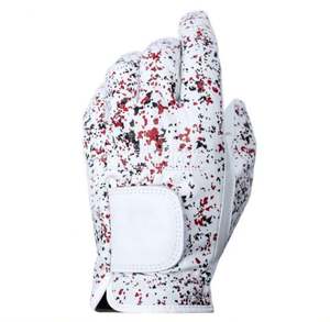 Wholesale Price Full Color High Quality Cabretta Leather Golf Gloves Anti Slip Breathable Customized Golf Gloves With Logo - Product Image 3