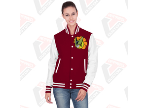 Hot Selling <b>Men's</b> Casual Street Wear Canvas Varsity <b>Jacket</b> Stand Collar Customized Printing Breathable Windproof Front - Product Image 5