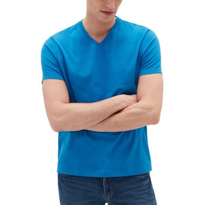 T-shirts de fitness unisexe OEM 2026 à manches longues, col en V, 100 % coton tricoté, séchage rapide, respirant, prix bas - Product Image 4