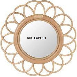 Nouveau cadre de miroir doré en relief à la main élégant Design élégant avec miroir de couleur pour le miroir de décoration de mariage de vente chaude - Product Image 5