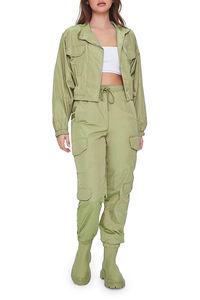 Conjunto Deportivo Transpirable para Mujer, 2 Piezas, Chaqueta con Cremallera de Secado Rápido, Top Corto, Pantalones, Atuendo de Lujo, Cortavientos, Ligero - Product Image 6