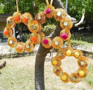 ทรงกลม gota สายแขวนผนังสําหรับตกแต่งเพดาน กระจกสวยงาม gota pom pom มงกุฏ สําหรับฉากหลังเวที - Product Image 3