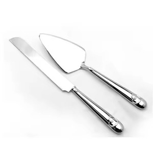 Vintage Design Steel Metal <b>Cake</b> Server Set Wooden Handle Serving Utensil Metal <b>Cake</b> <b>Cutting</b> and Serving <b>Knife</b> Set - Product Image 6